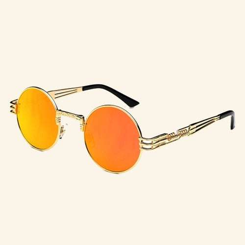 Lunette de Soleil Ronde Hippie Homme