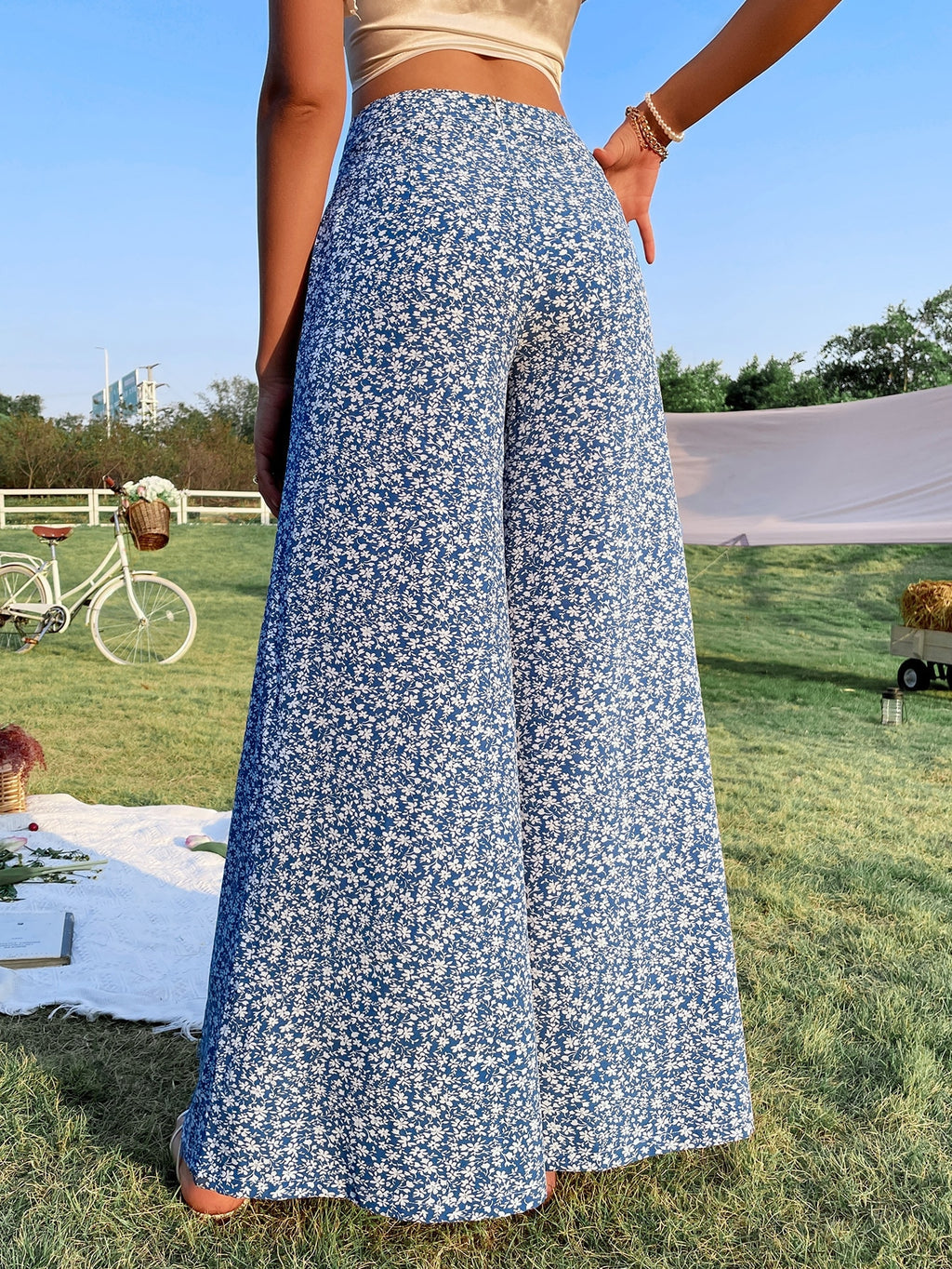 Pantalon Coton Droit Hippie