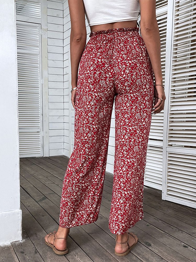 Pantalon Décontracté Hippie Femme