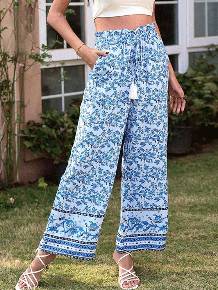 Sommerweite Hippie-Hose für Damen