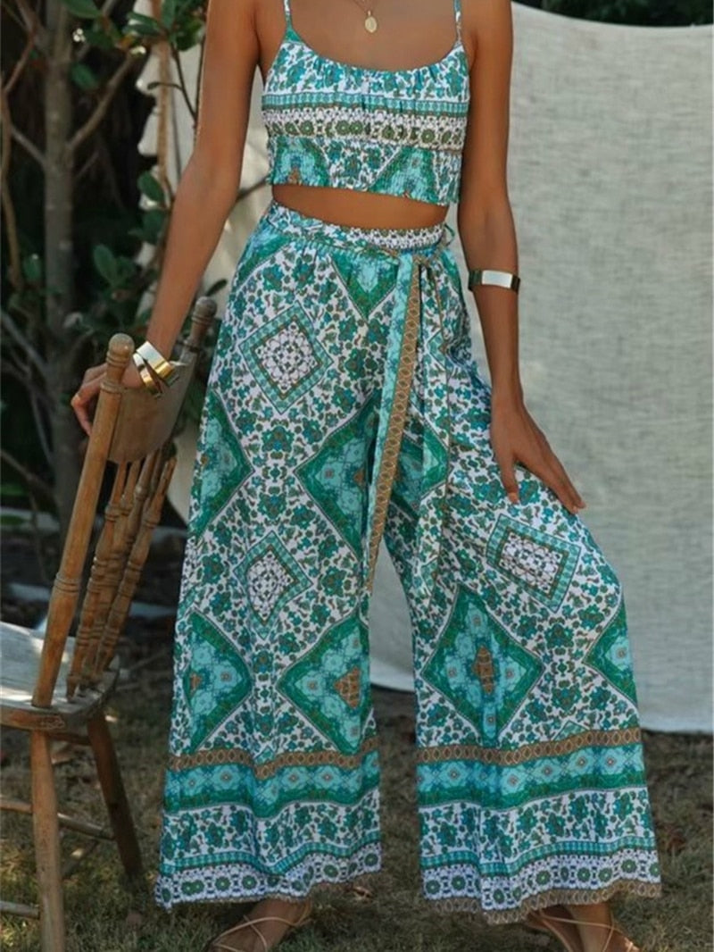 Pantalon Fluide Large Hippie Chic