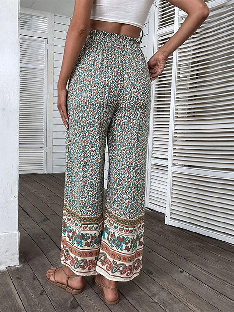 Pantalon Tissu Fluide Hippie