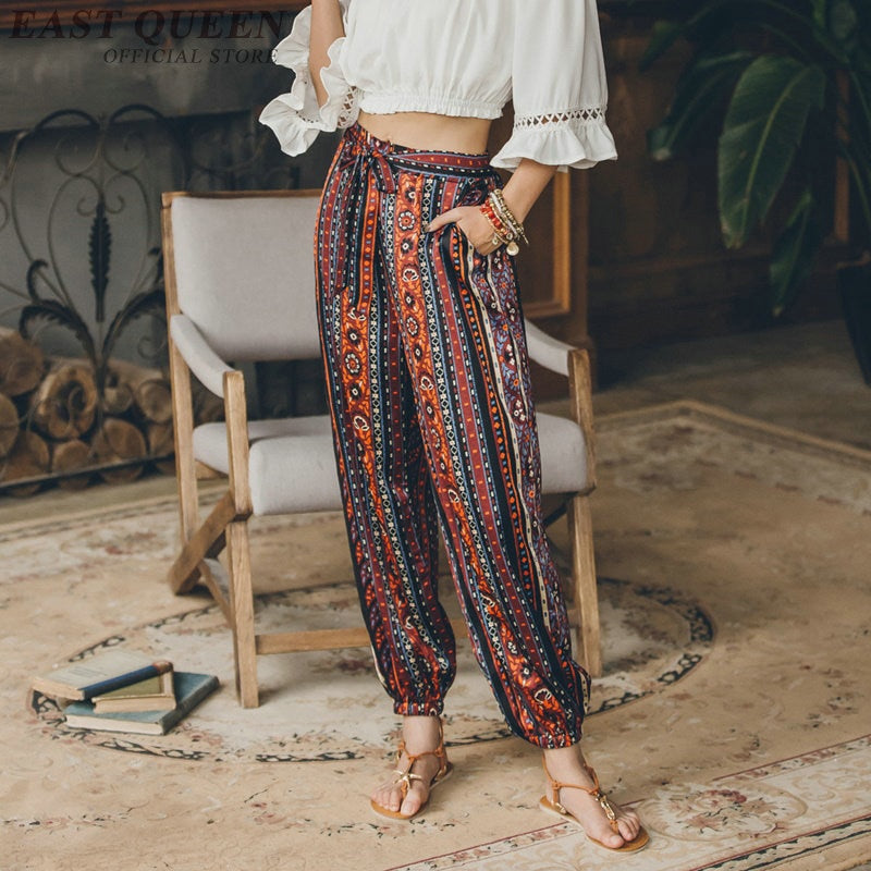 Pantalon à Nouer Femme Hippie