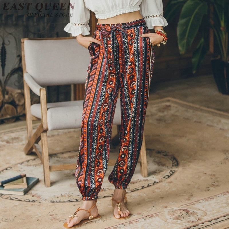 Pantalon à Nouer Femme Hippie