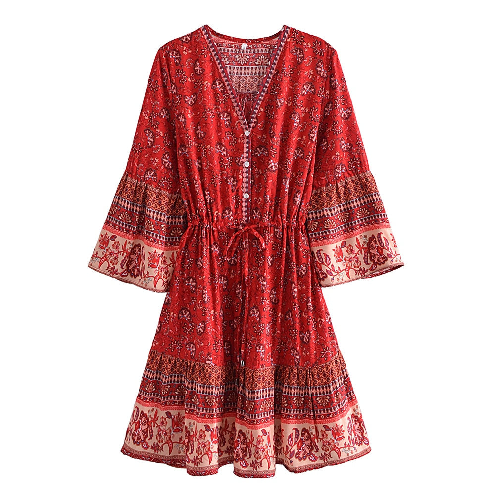 Robe Courte Hippie Chic