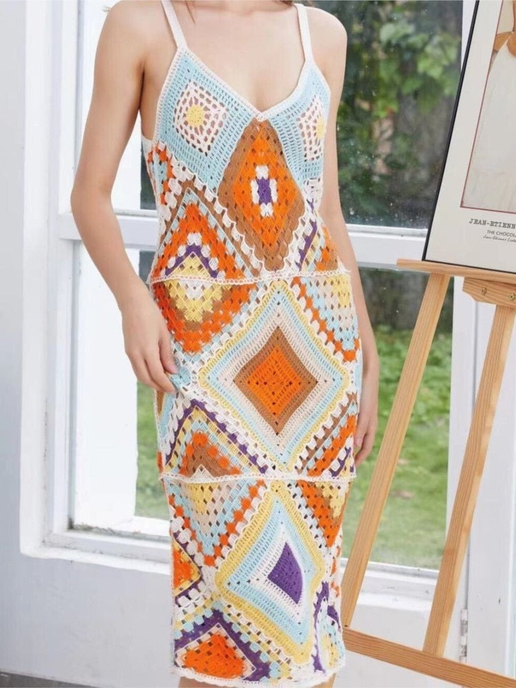 Robe Crochet Hippie