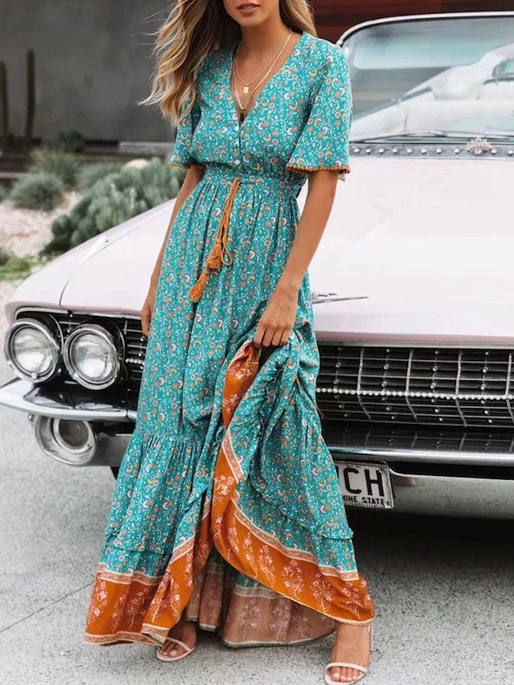 robe hippie haute
