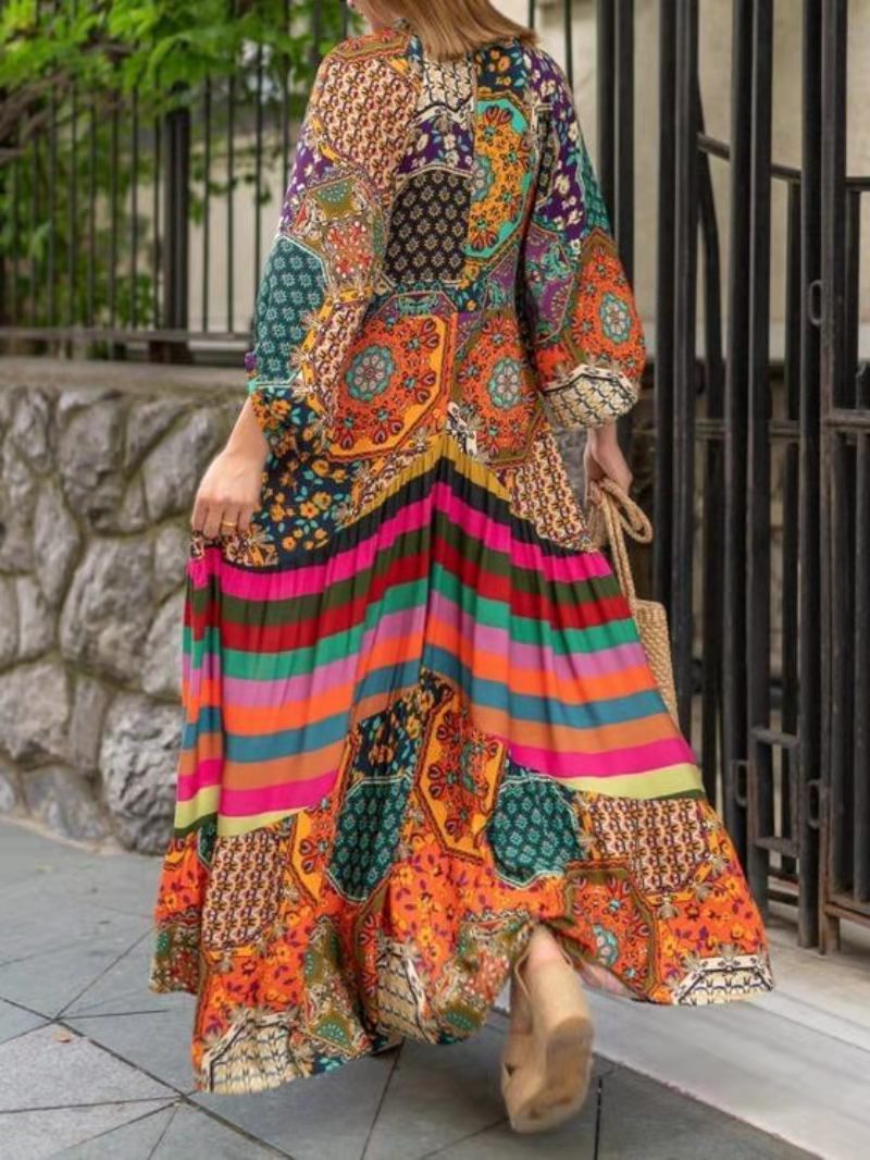 Langes Hippie-Kleid