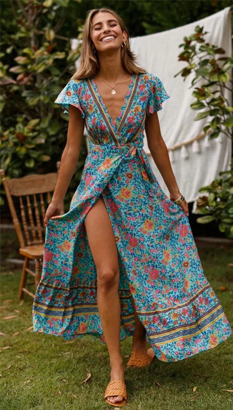 Robe Longue Hippie Été