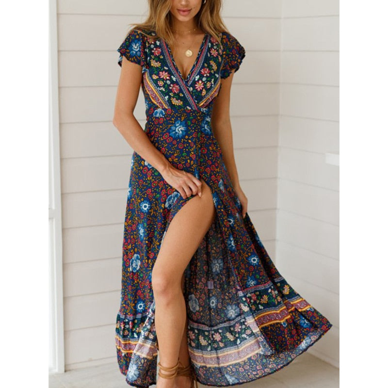 Robe Longue Hippie Été