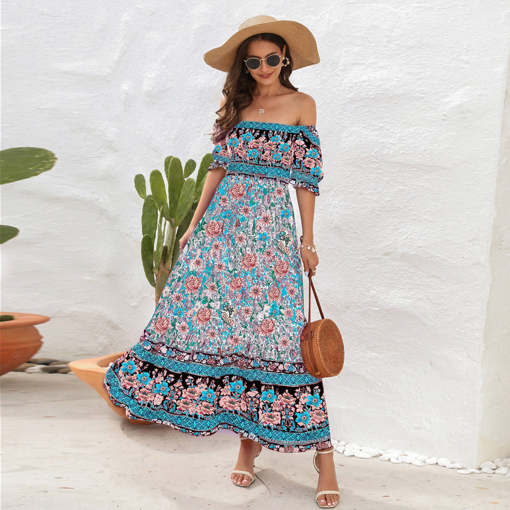 Robe Longue Hippie Fleurie