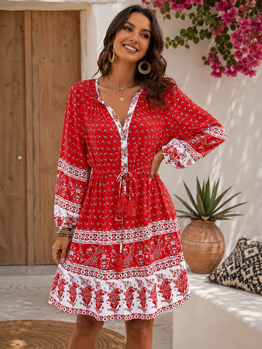 Robe Courte Hippie Chic