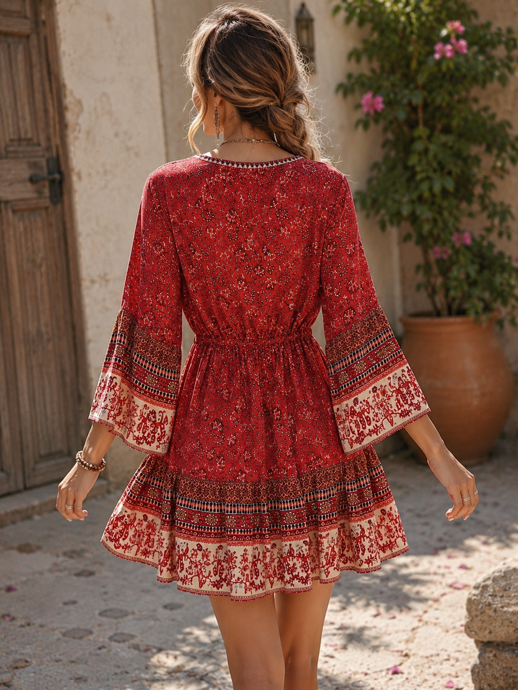 Robe Courte Hippie Chic