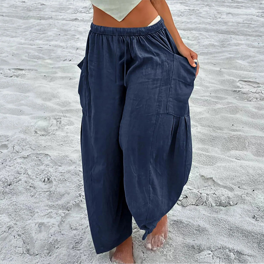 Pantalon Sarouel Bleu