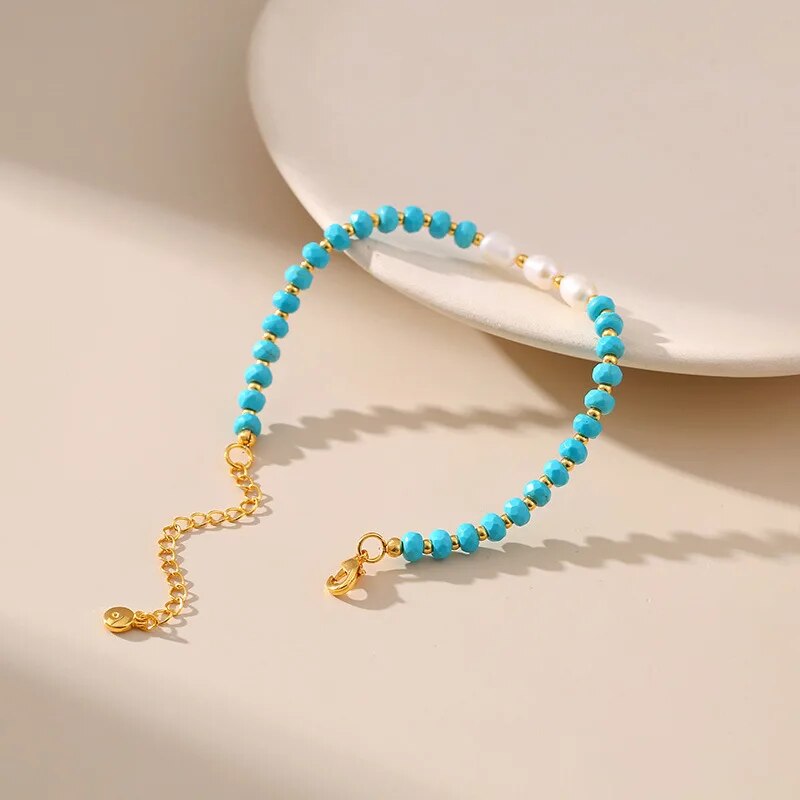 Bracelet Turquoise et Or
