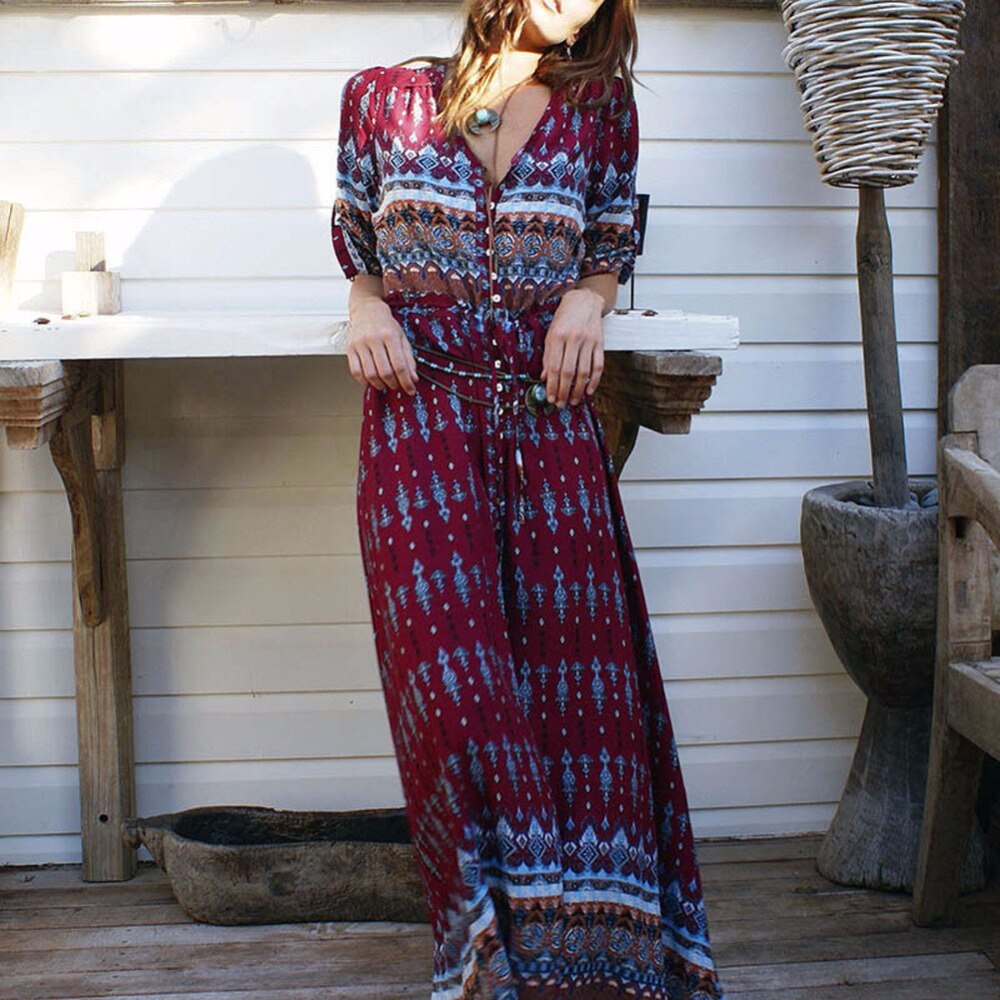Robe Longue Bohème Hippie Chic