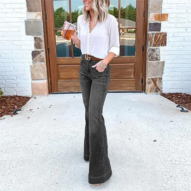 Jean Large Patte d'éléphant