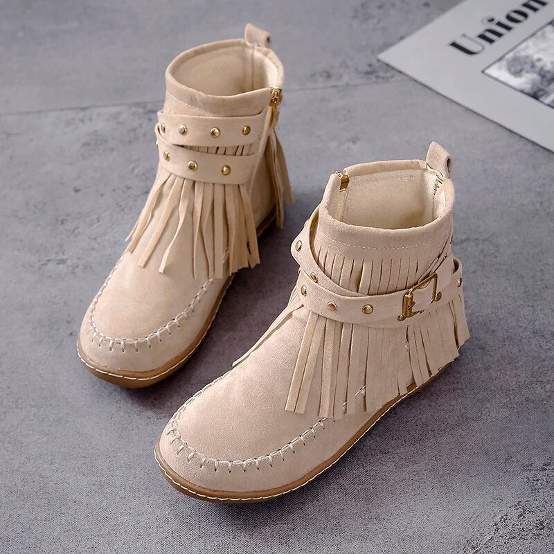 Bottes à Frange Pas Chère