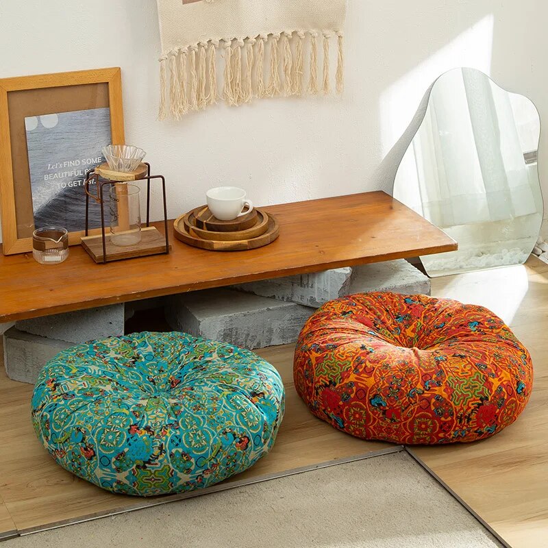 Coussin de Méditation Tibétain (orange)