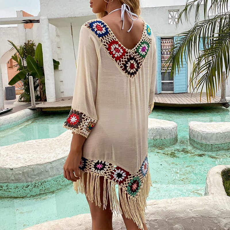 Tunique Blanche Hippie Chic