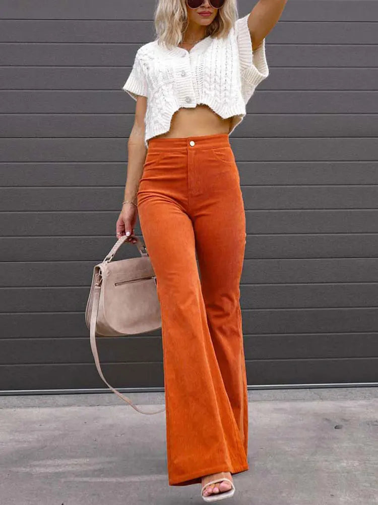Pantalon Patte d'eph Orange