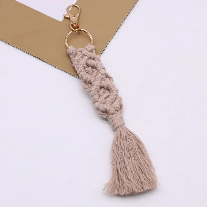 Porte Clé Macramé Plume