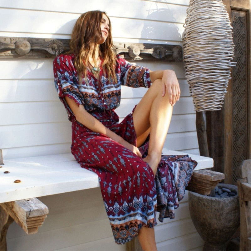Robe Longue Bohème Hippie Chic