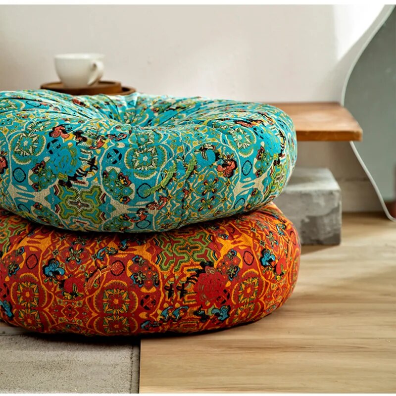 Coussin de Méditation Tibétain (orange)