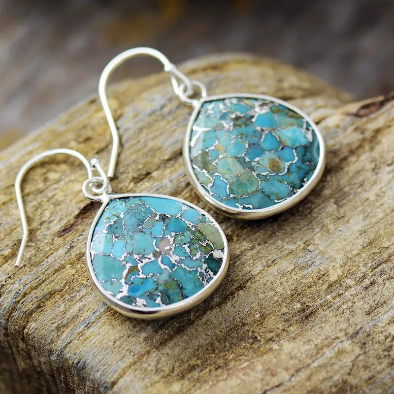 Boucle d'oreille Femme Turquoise