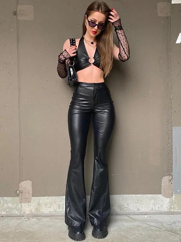 Pantalon Cuir Patte d'eph