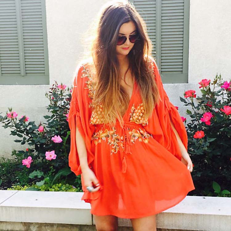 Damen-Tunika im Hippie-Stil