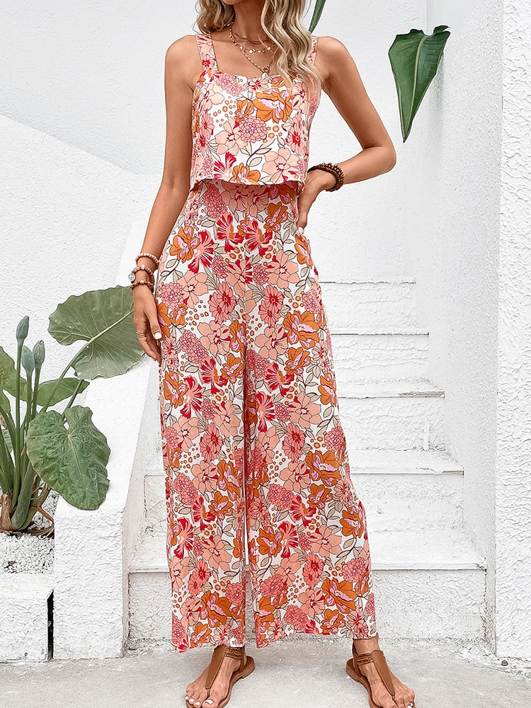 Hippie chique damesjumpsuit