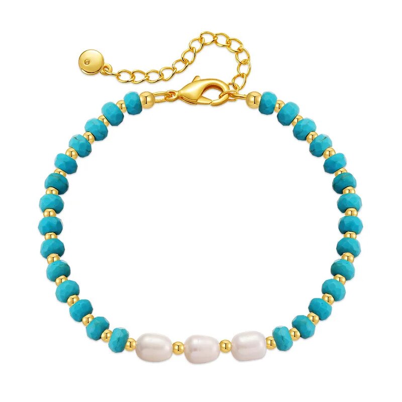 Bracelet Turquoise et Or