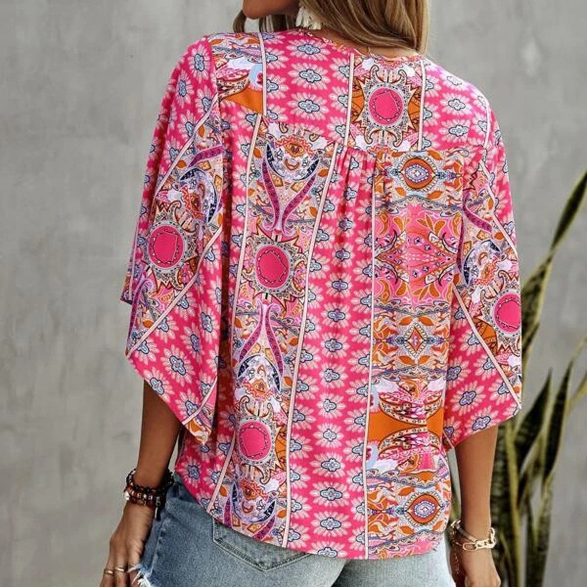 Blouse in hippiestijl