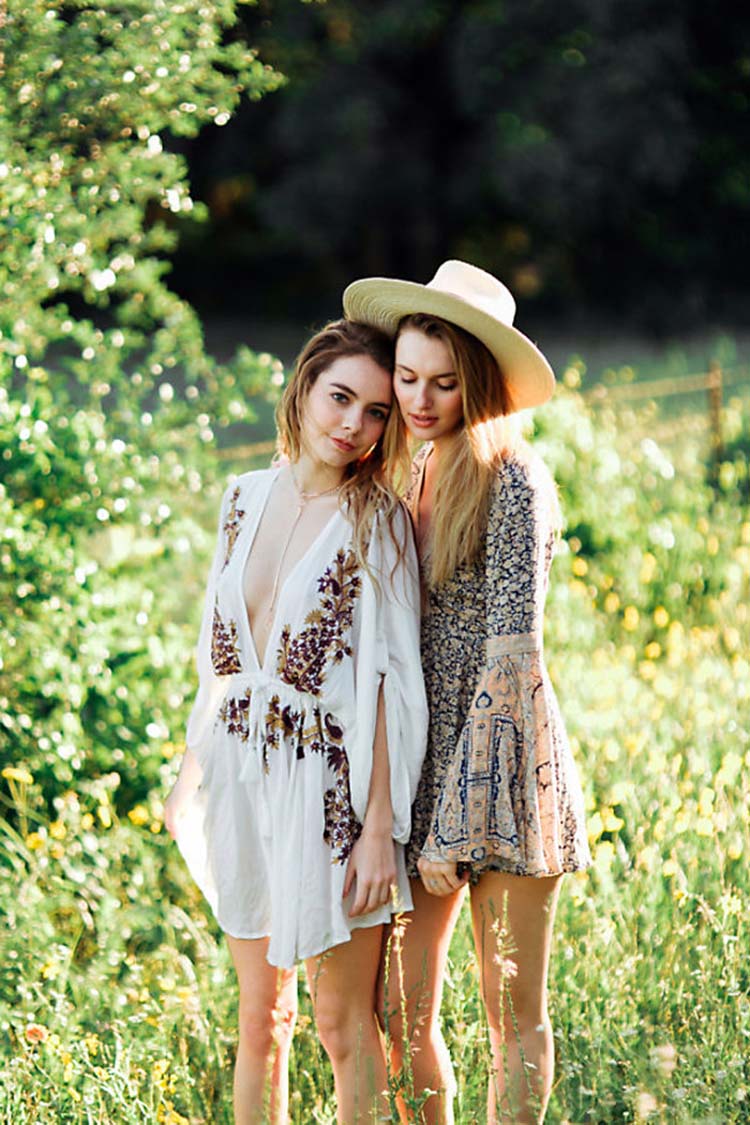 Damen-Tunika im Hippie-Stil