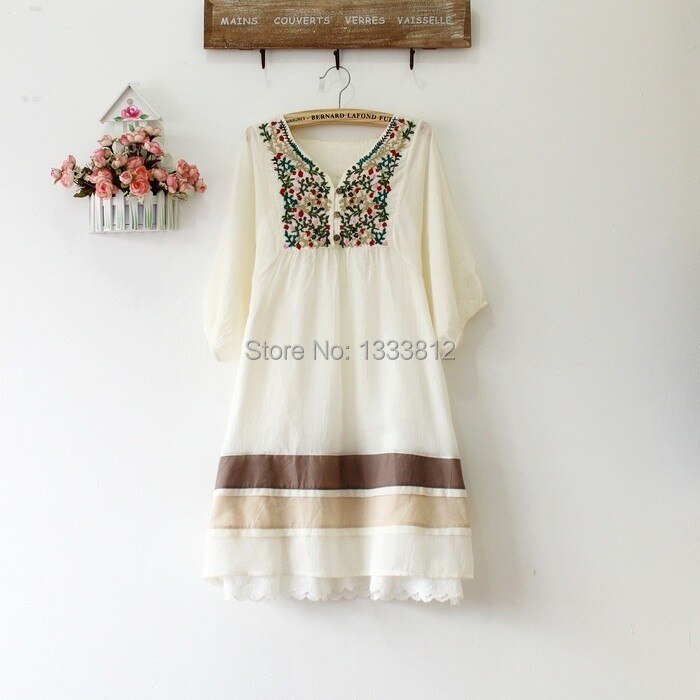 Hippie geborduurde tuniek
