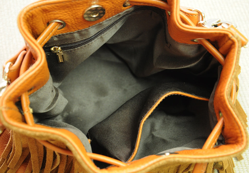 Hippie-Ledertasche