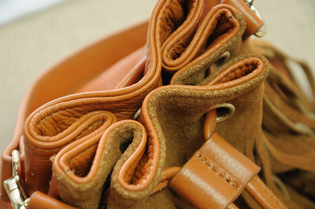 Hippie-Ledertasche