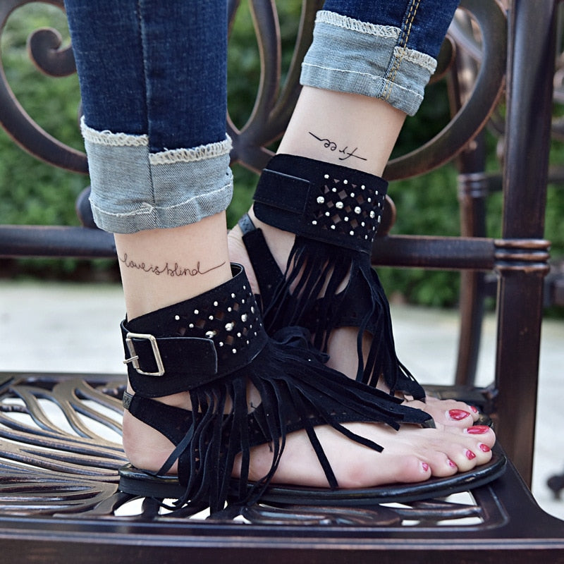 Sandales Pieds Nus Hippie
