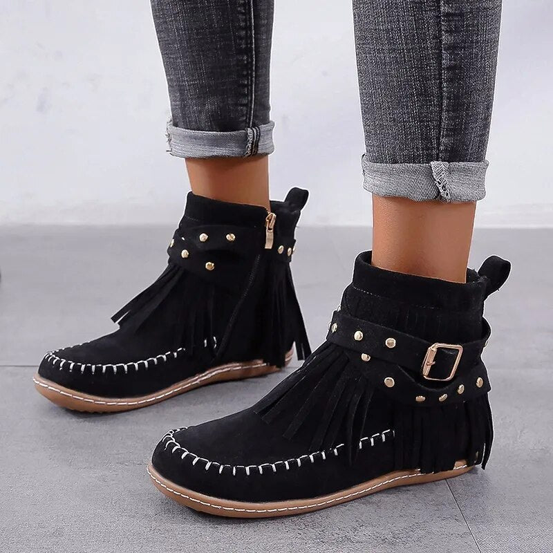 Bottes à Frange Pas Chère