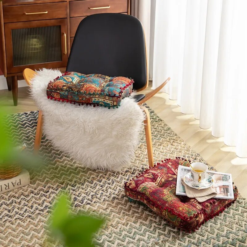 Coussin Patchwork Multicolore