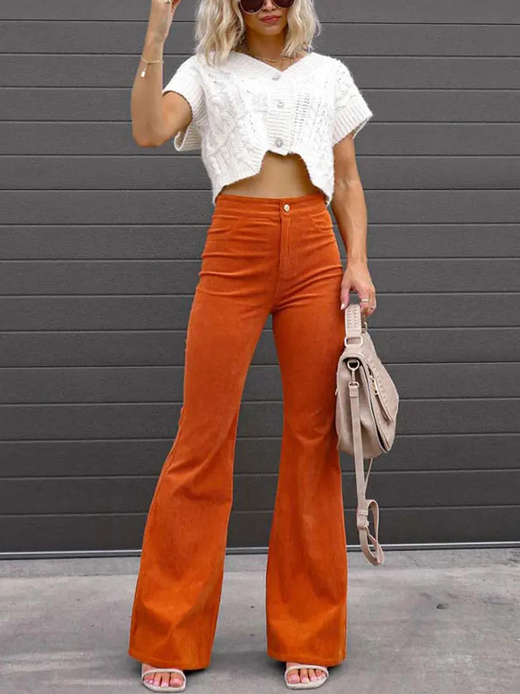 Pantalon Patte d'eph Orange