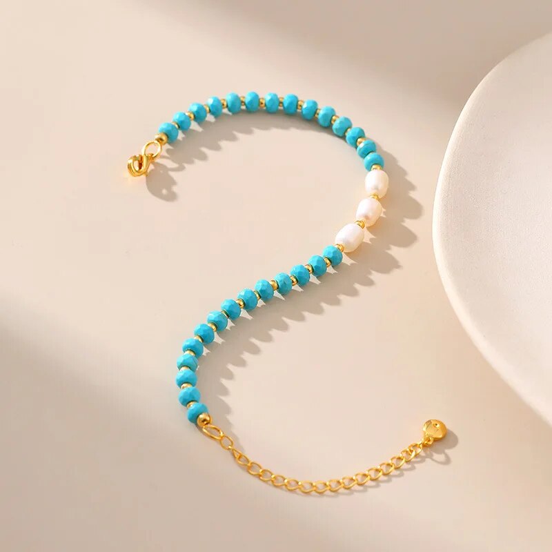 Bracelet Turquoise et Or