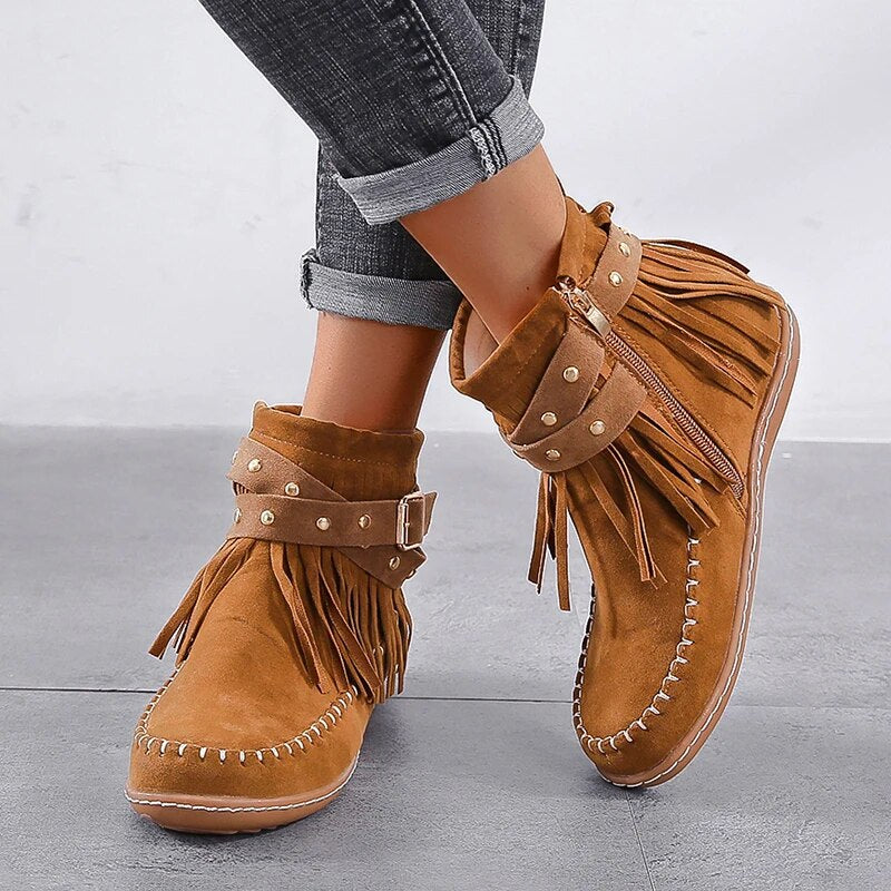 Bottes à Frange Pas Chère