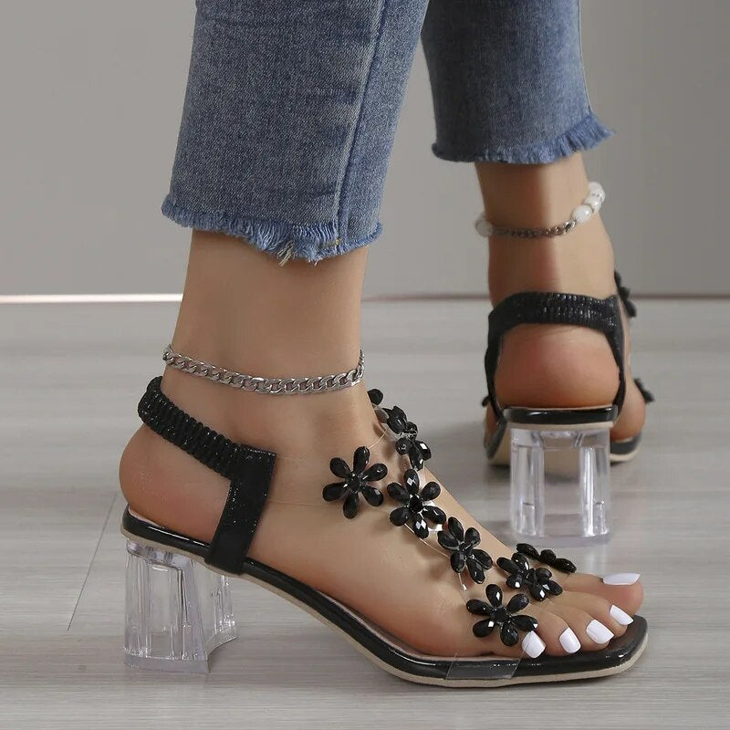 Sandales Talon Bohème