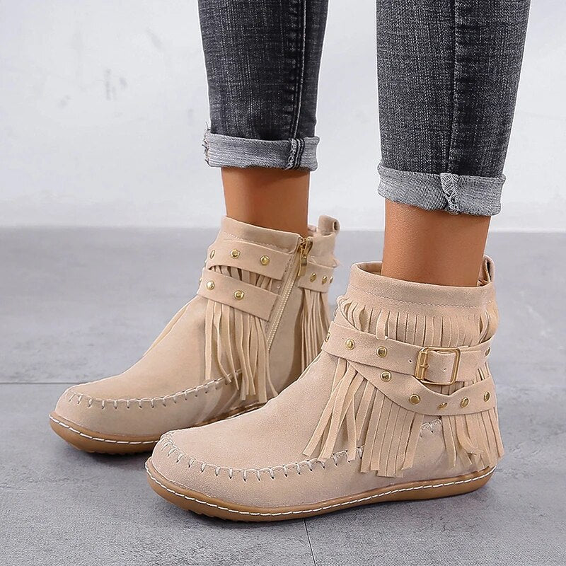 Bottes à Frange Pas Chère