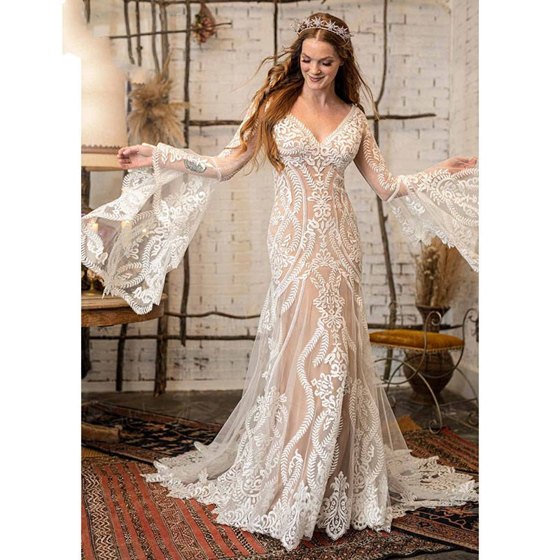 tenue hippie chic mariage