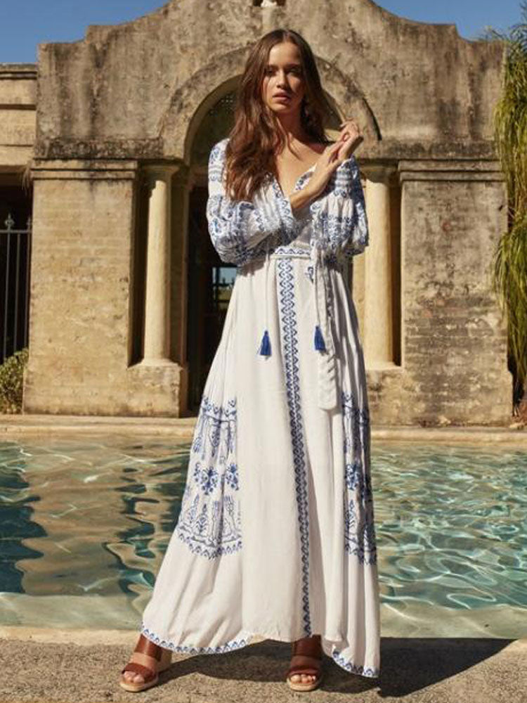 Winterse hippie-outfit