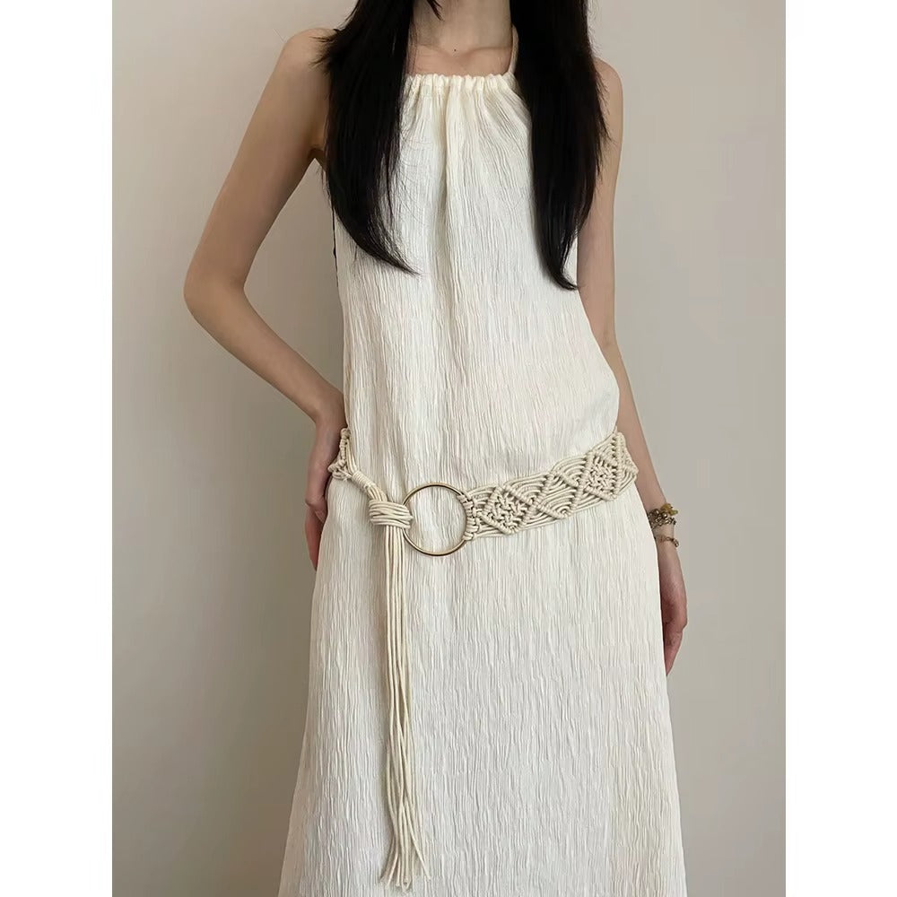 Ceinture Large en Macramé Hippie