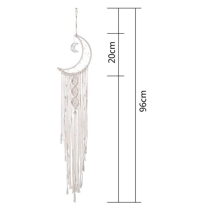 Attrape-Rêves Macramé Lune Hippie